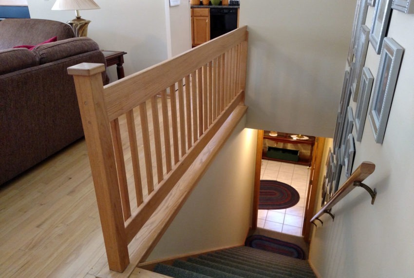 Long Meadow open staircase w