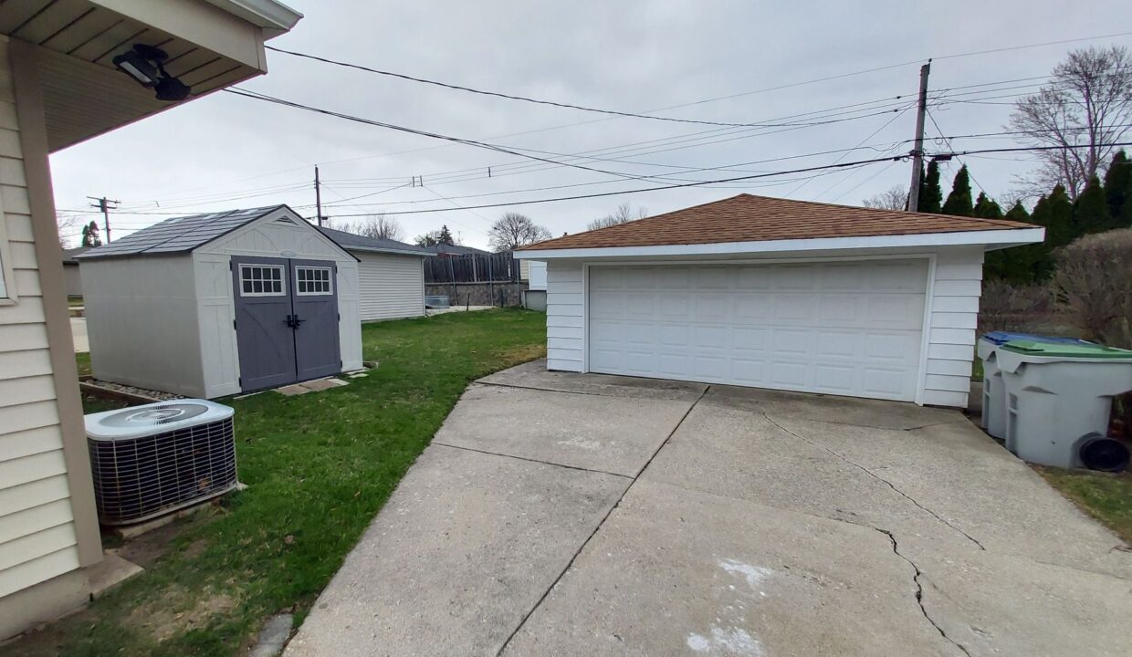 3642 S 95th - garage and shed